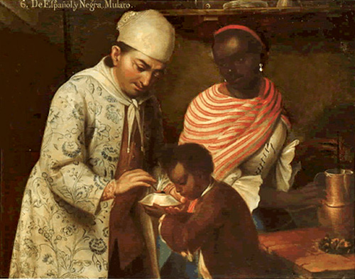 spanish and black mulatto